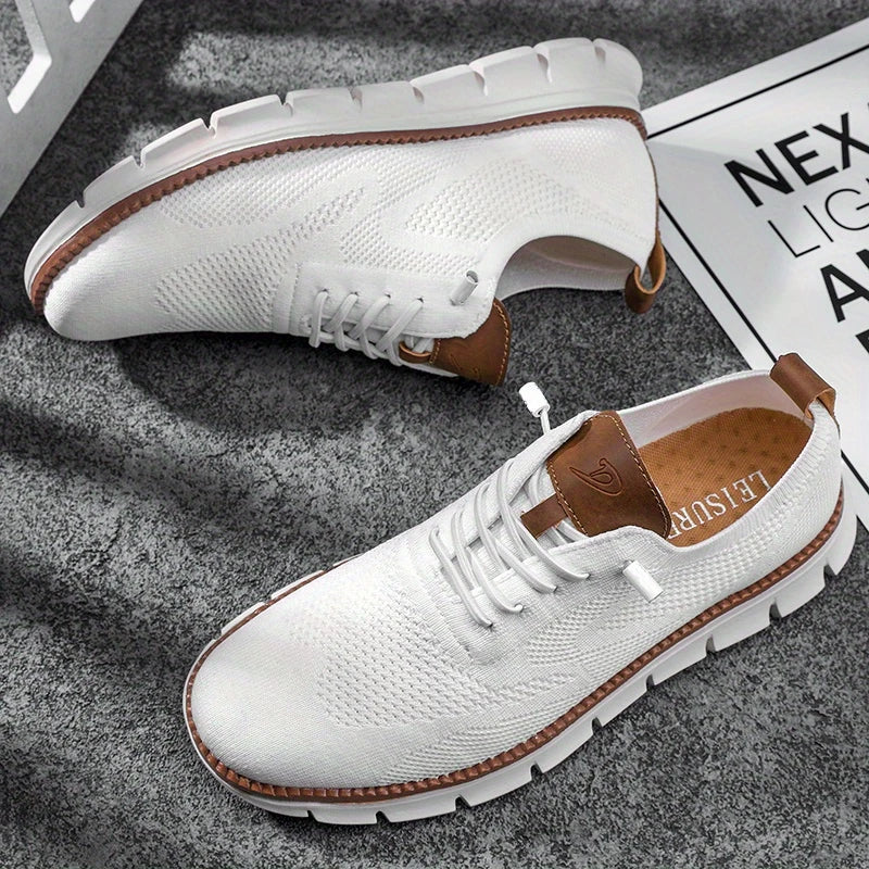 Eron | Knit Lace-Up Sneakers
