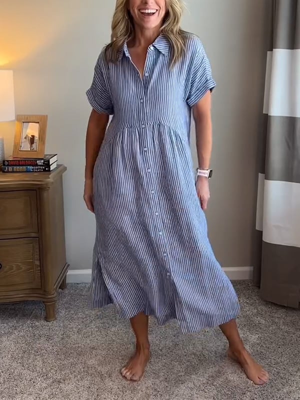 Caroline | Striped Dress